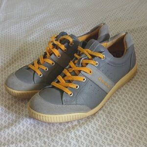 Ecco Gray and Orange Men's GOLF Sneakers